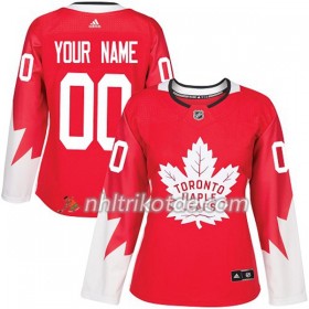 Toronto Maple Leafs Trikot Custom Adidas 2017-2018 Rot Alternate Authentic - Dame